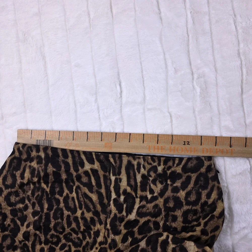 Ralph Lauren Purple Label Daria Ocelot Print Linen Voile Pants Womens 2 $1990 - Picture 5 of 11